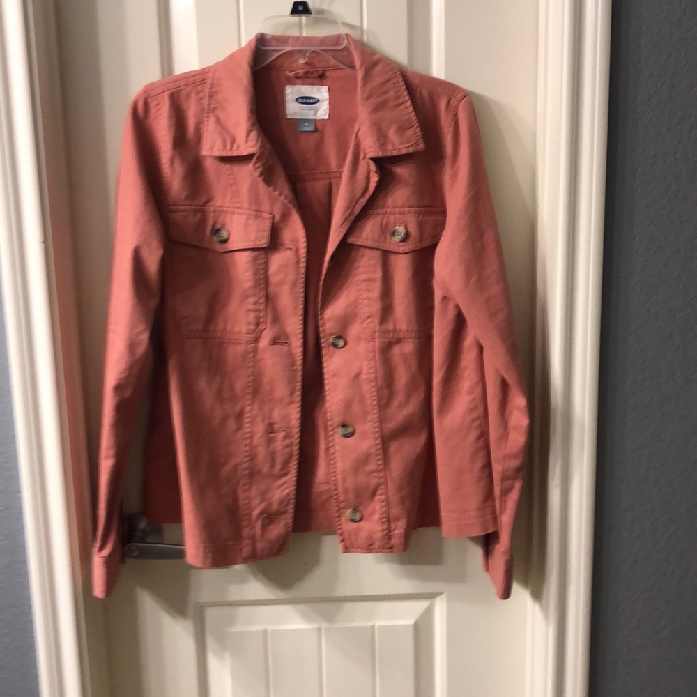 Pink denim jacket NWOT